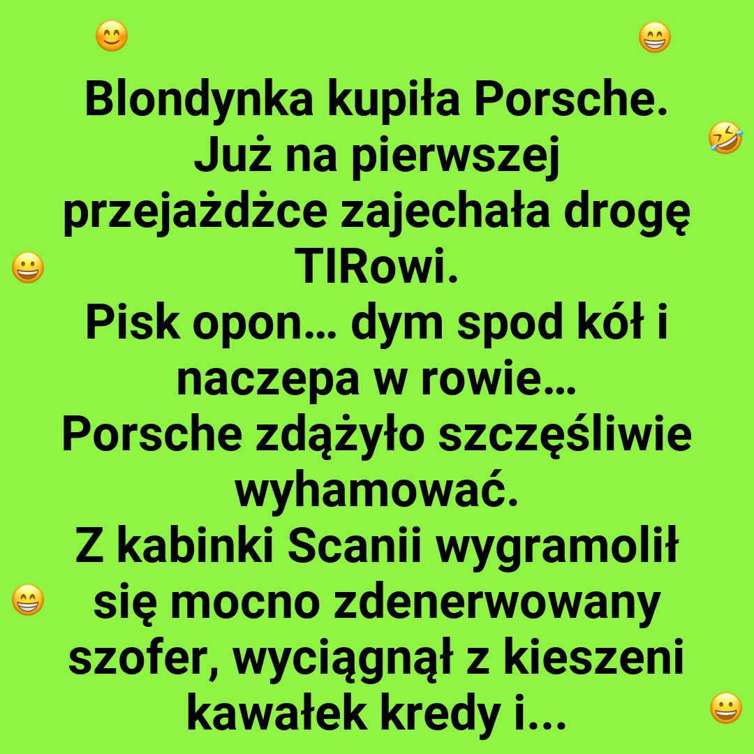 Blondynka kontra TIR
