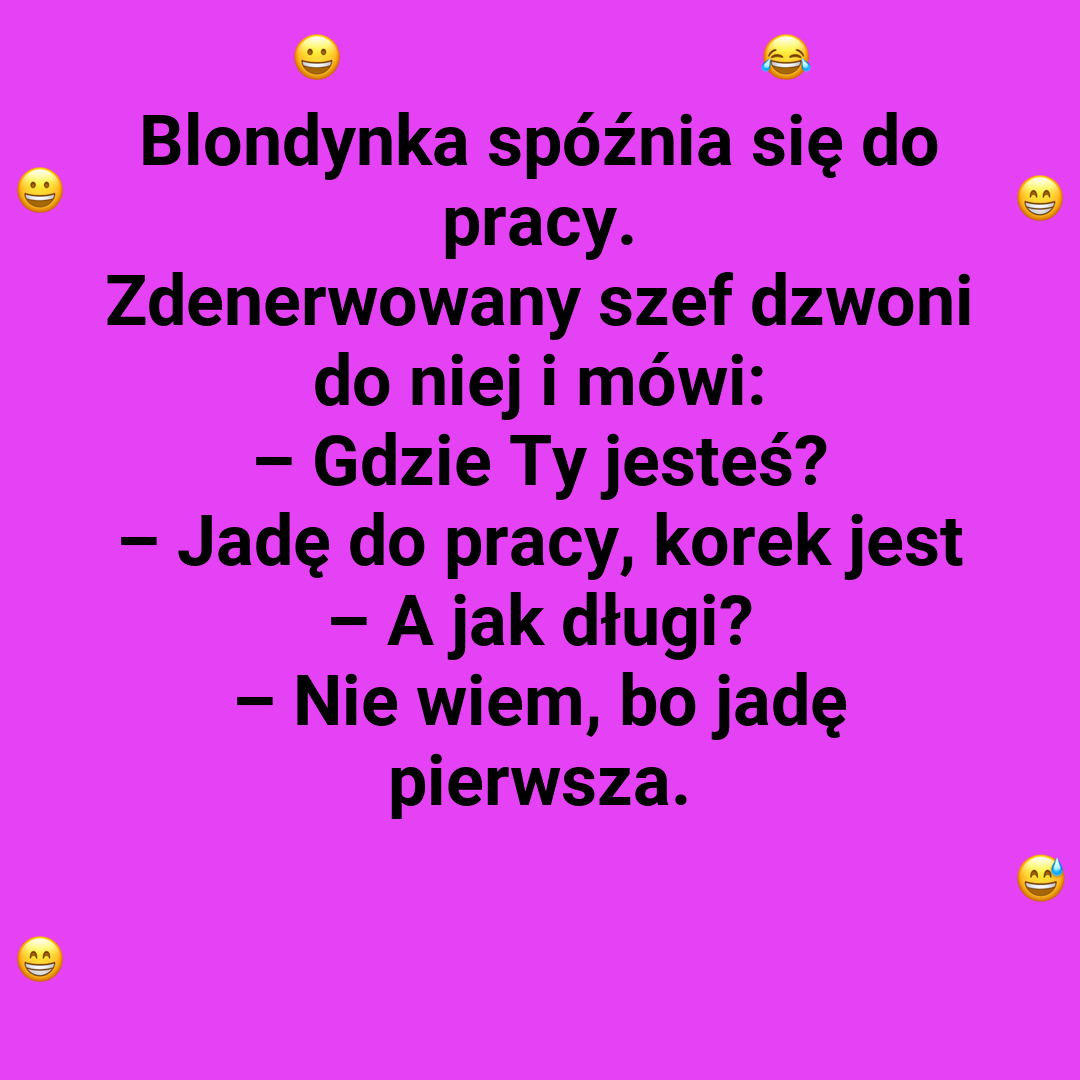 Blondynka tłumaczy się szefowi.