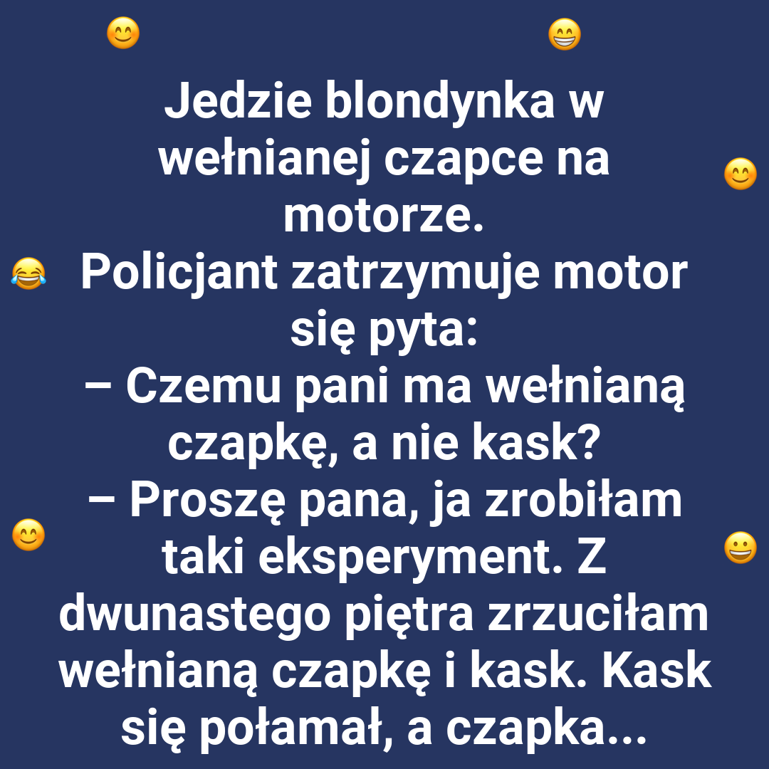 Blondynka tłumaczy wybór wełnianej czapki