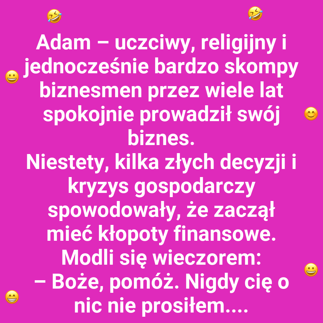 Boskie wskazówki dla Adama