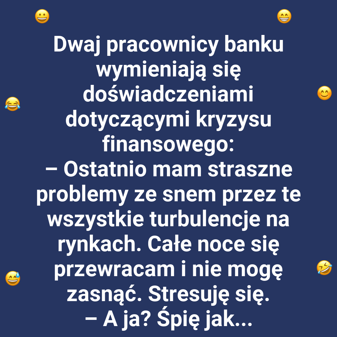 Jak śpią bankowcy