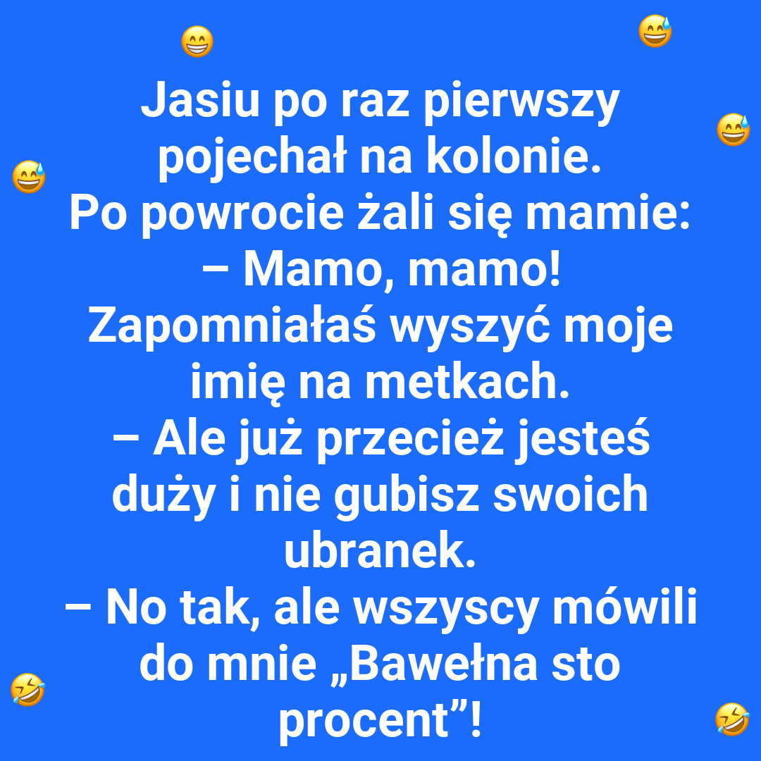 Jasiu i zabawna przygoda z metkami