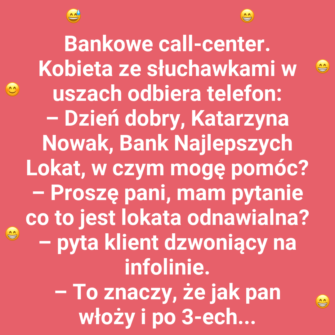 Klient chciał założyć lokatę