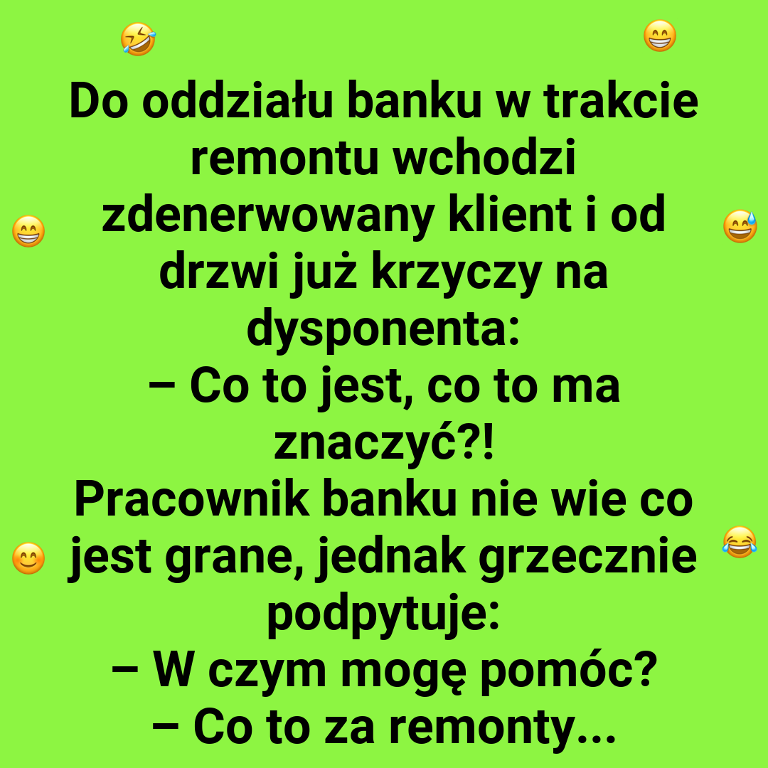 Klient wściekły po remoncie banku