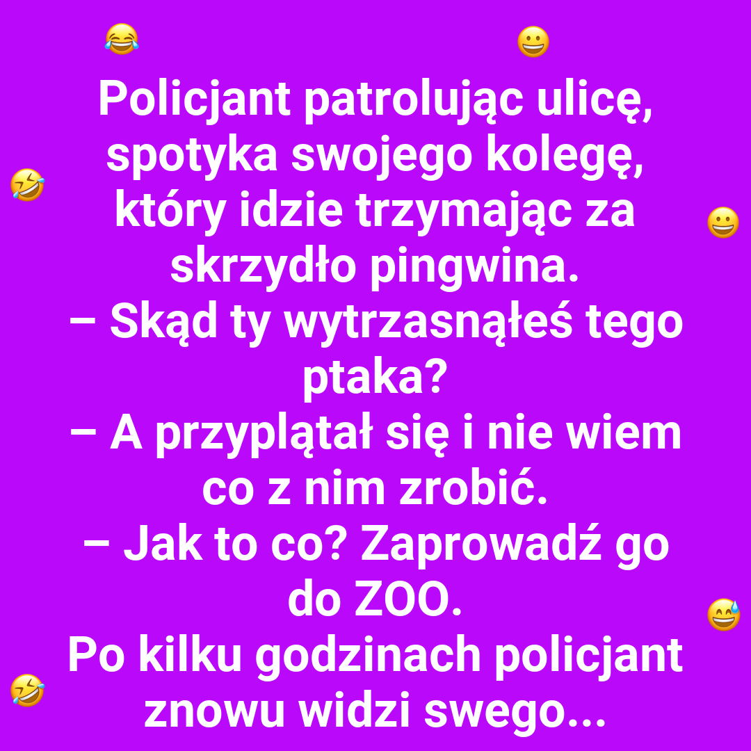Kogo spotkał policjant?