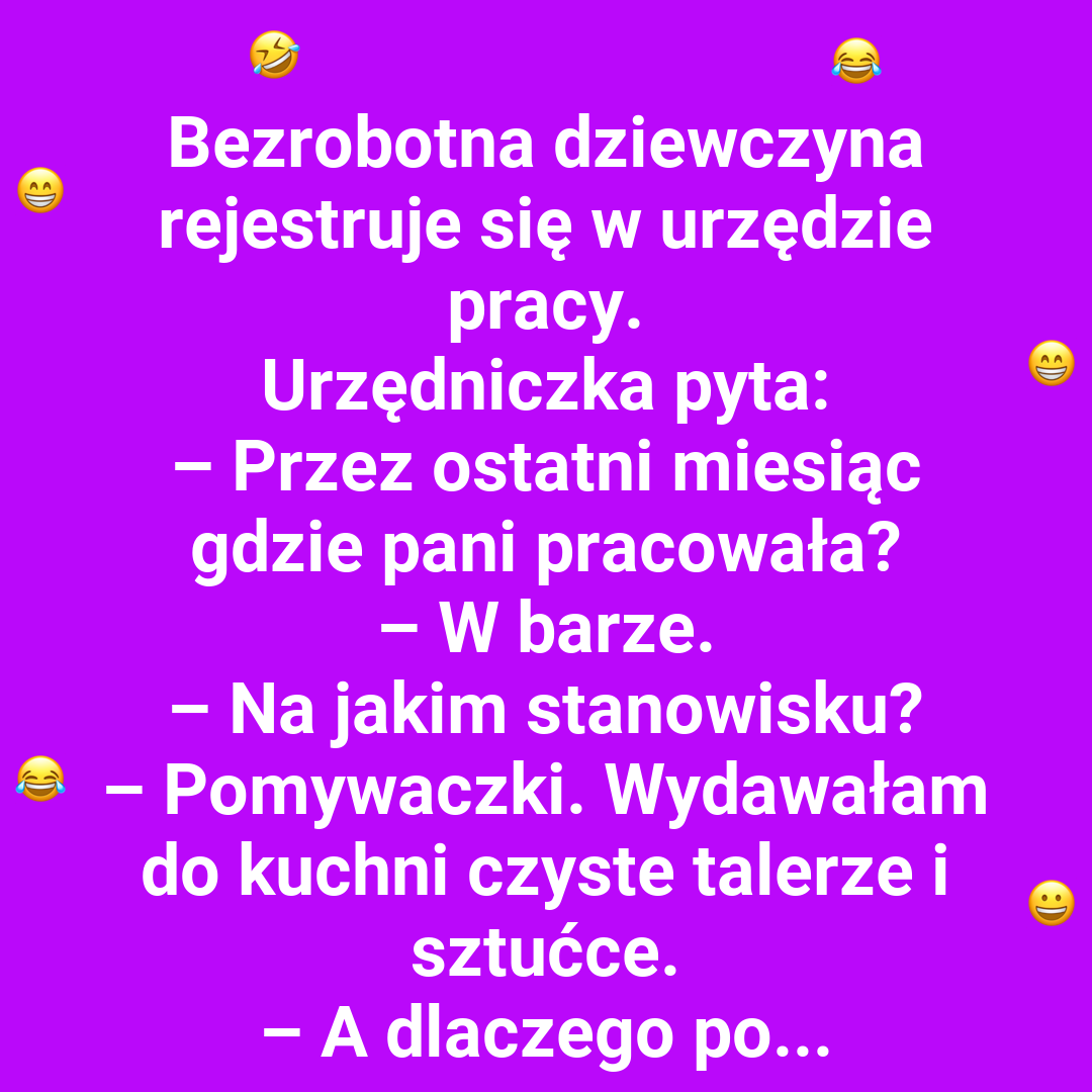 Koniec kariery w zmywaku