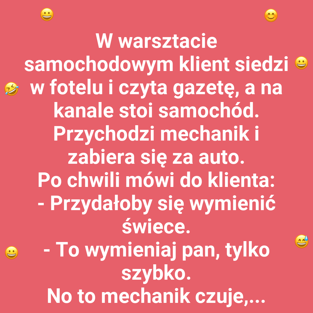Mechanik myśli, że złapał frajera