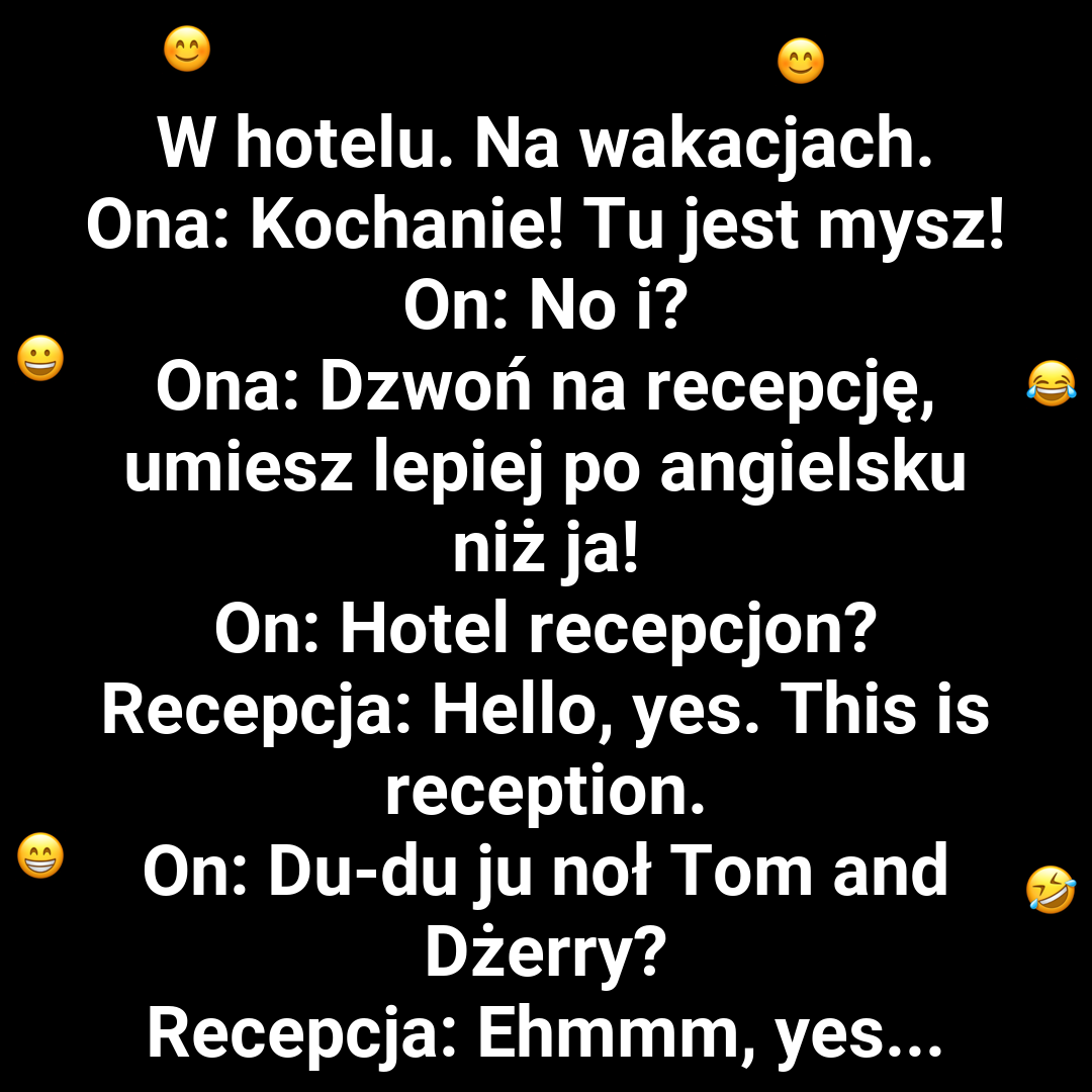 Mysz w pokoju i zabawne zgłoszenie