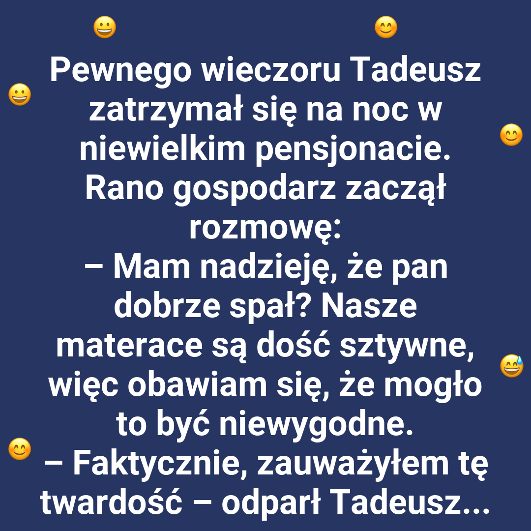 Niecodzienna noc Tadeusza