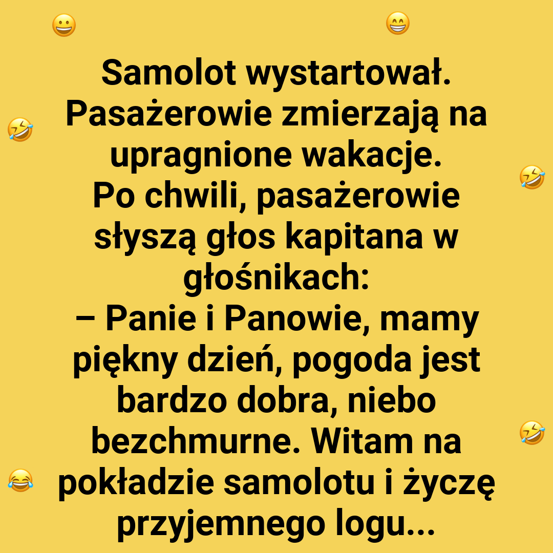 Nieoczekiwana sytuacja w samolocie