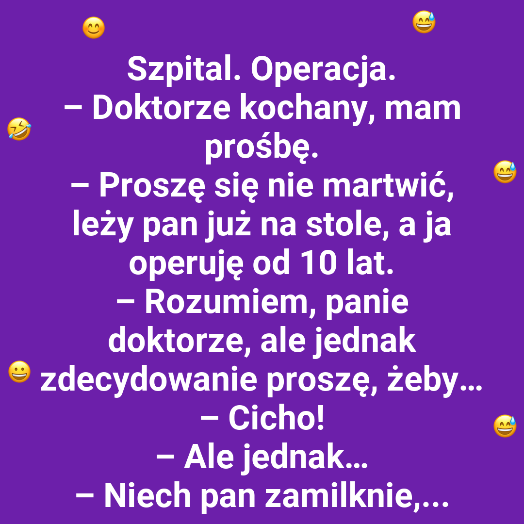 Niespodziewana prośba pacjenta