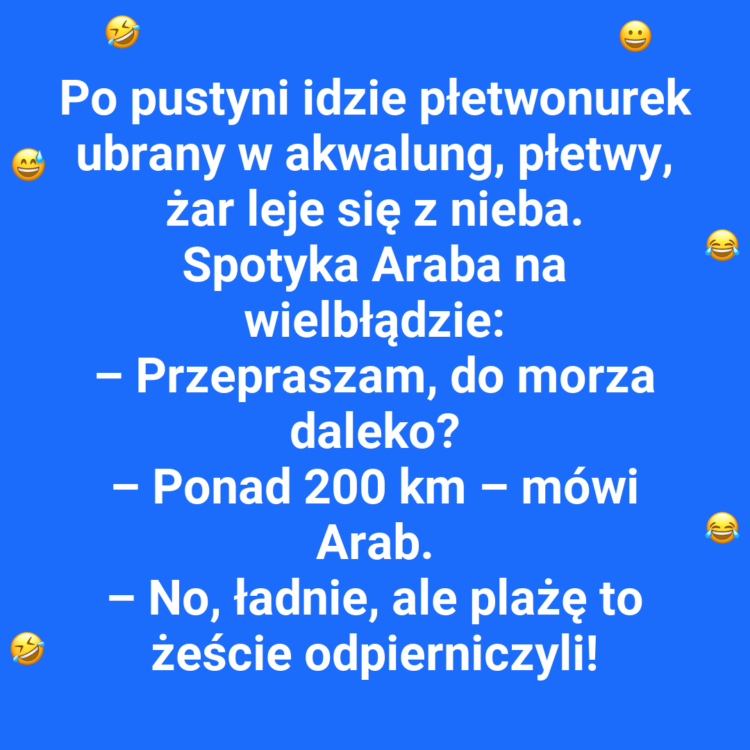 Płetwonurek narzeka na pustynną plażę