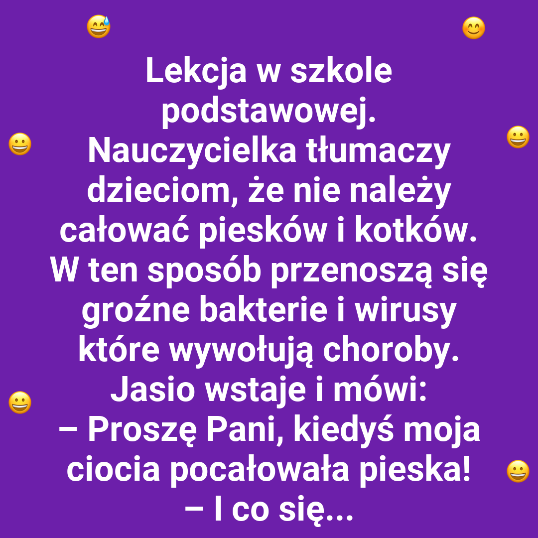 Pocałunek cioci i jego skutek