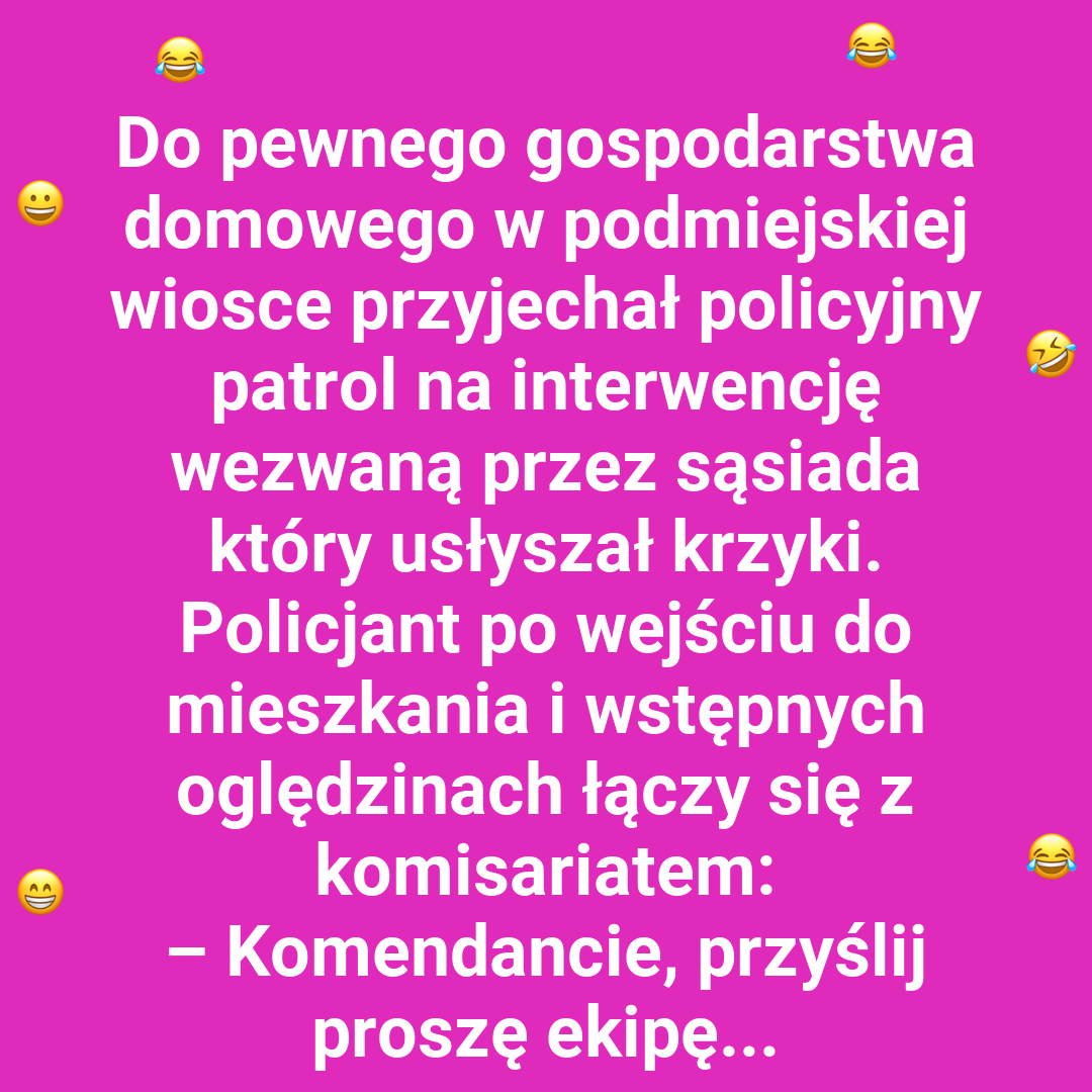 Policyjna interwencja w kuchni