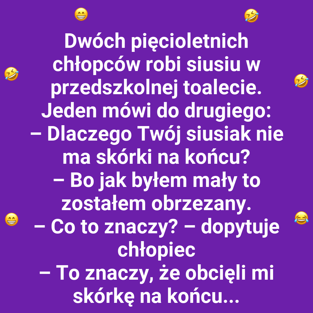 Przedszkolne wyznania w toalecie