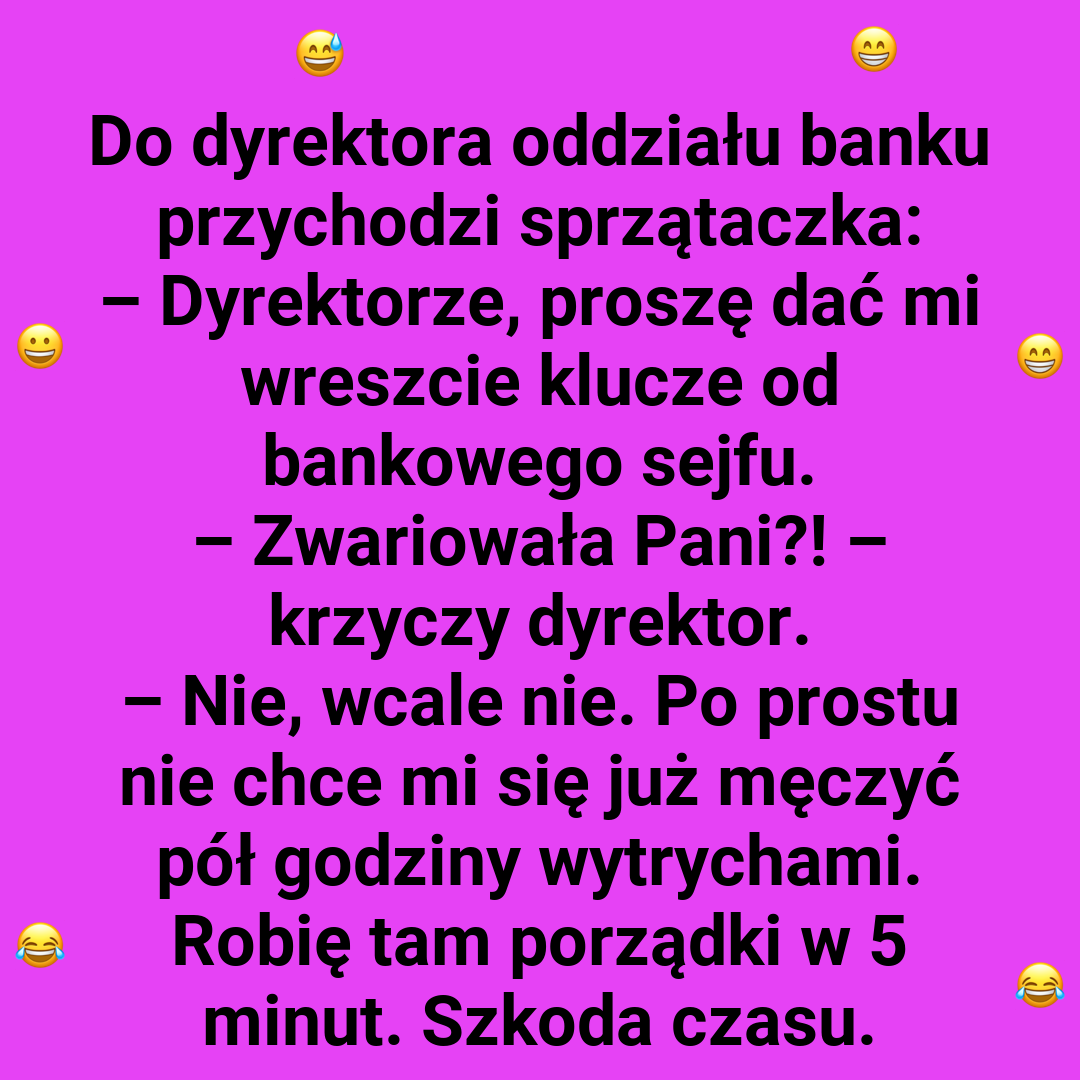 Sprzątanie sejfu? Sprzątaczka ma praktyczne podejście