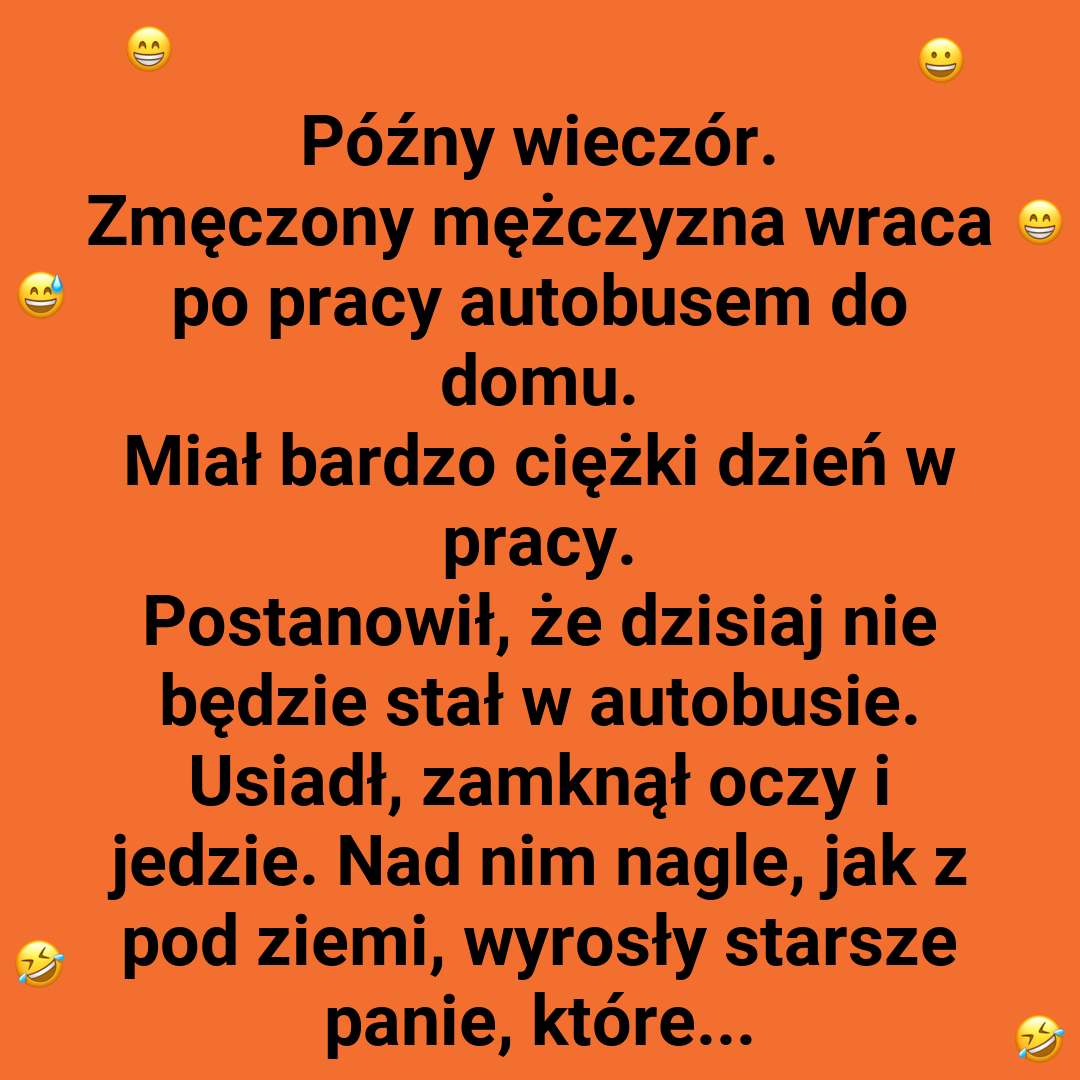 Starsze panie kontra zmęczony pasażer