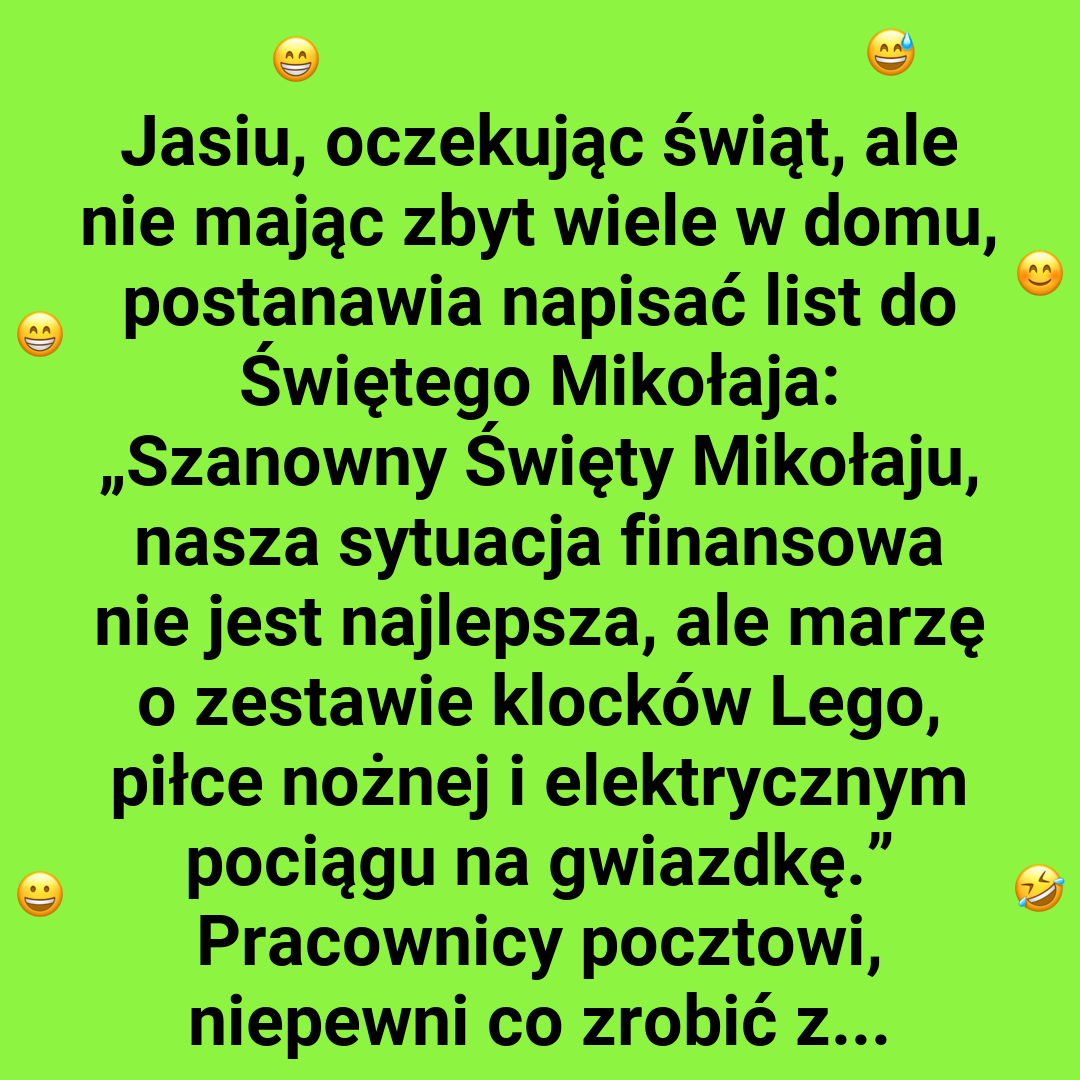 Świąteczny list Jasia