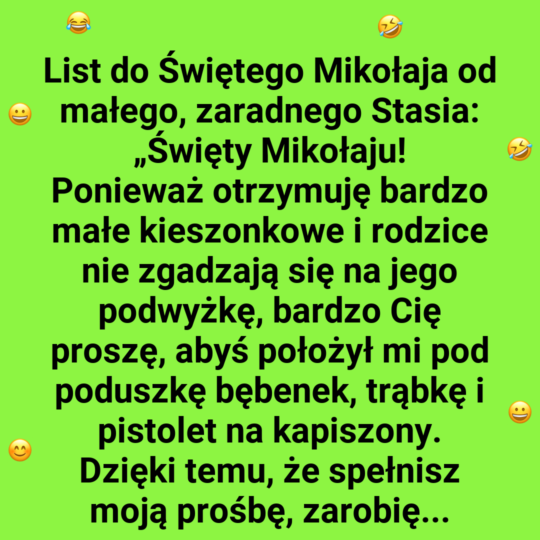 Święty Mikołaj i sprytny Staś