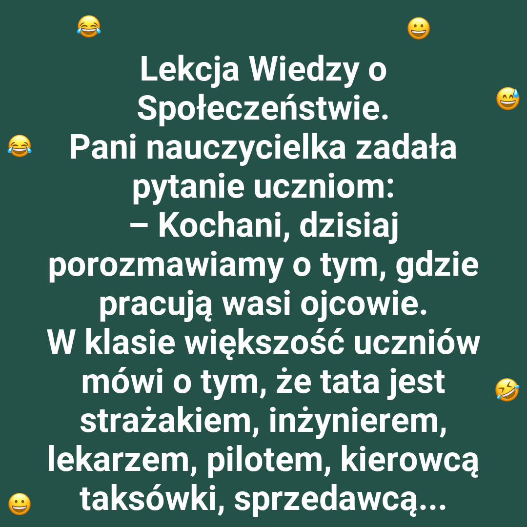 Tajemnicza praca taty Jasia