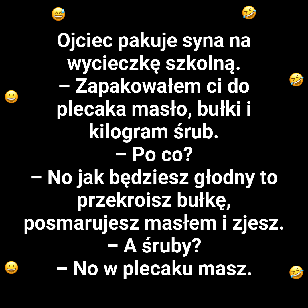 Tata pakuje „niezbędnik” na wycieczkę