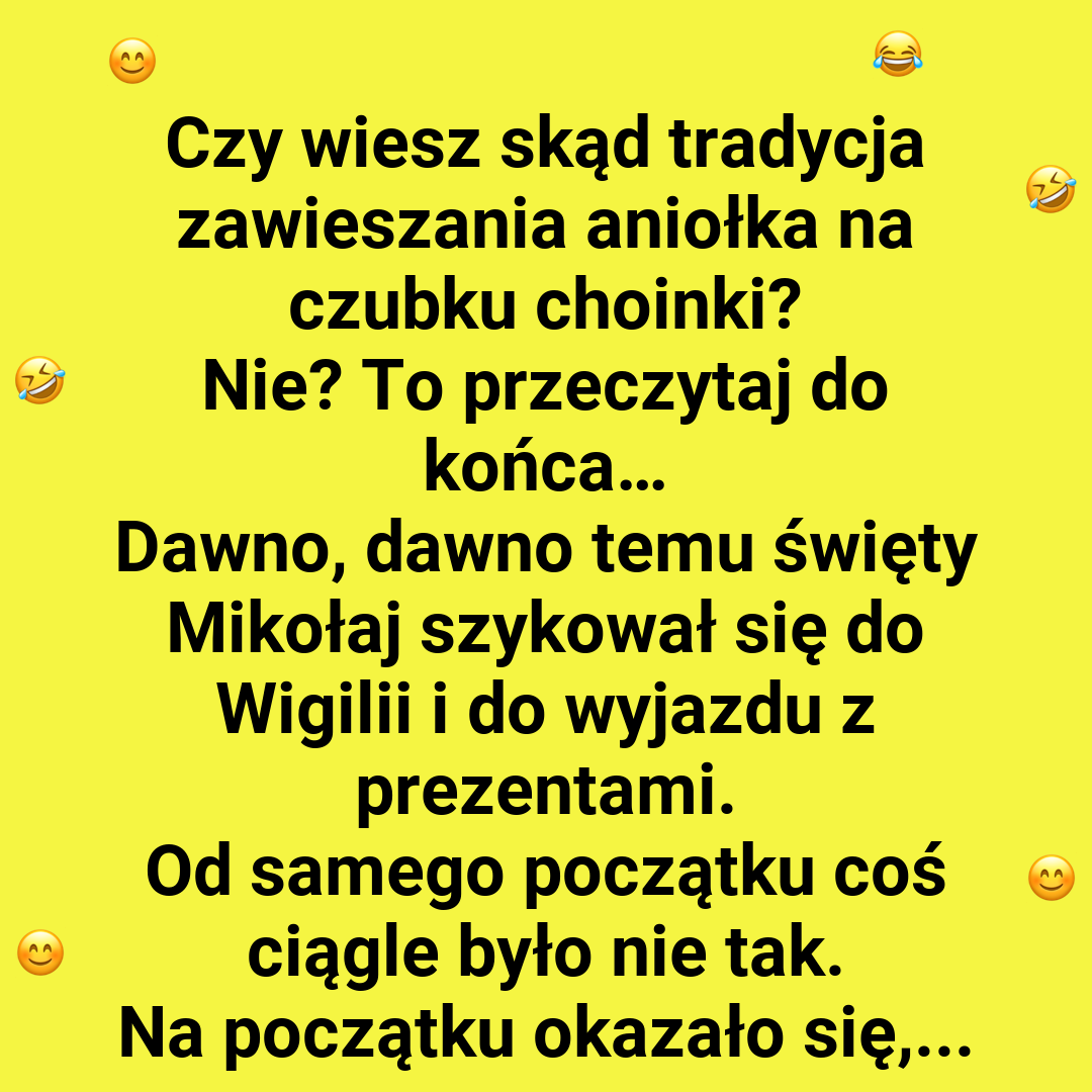 Tradycja Aniołka na czubku choinki