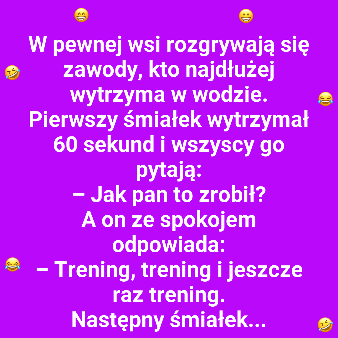 Trening czy przypadek? Zawody pod wodą