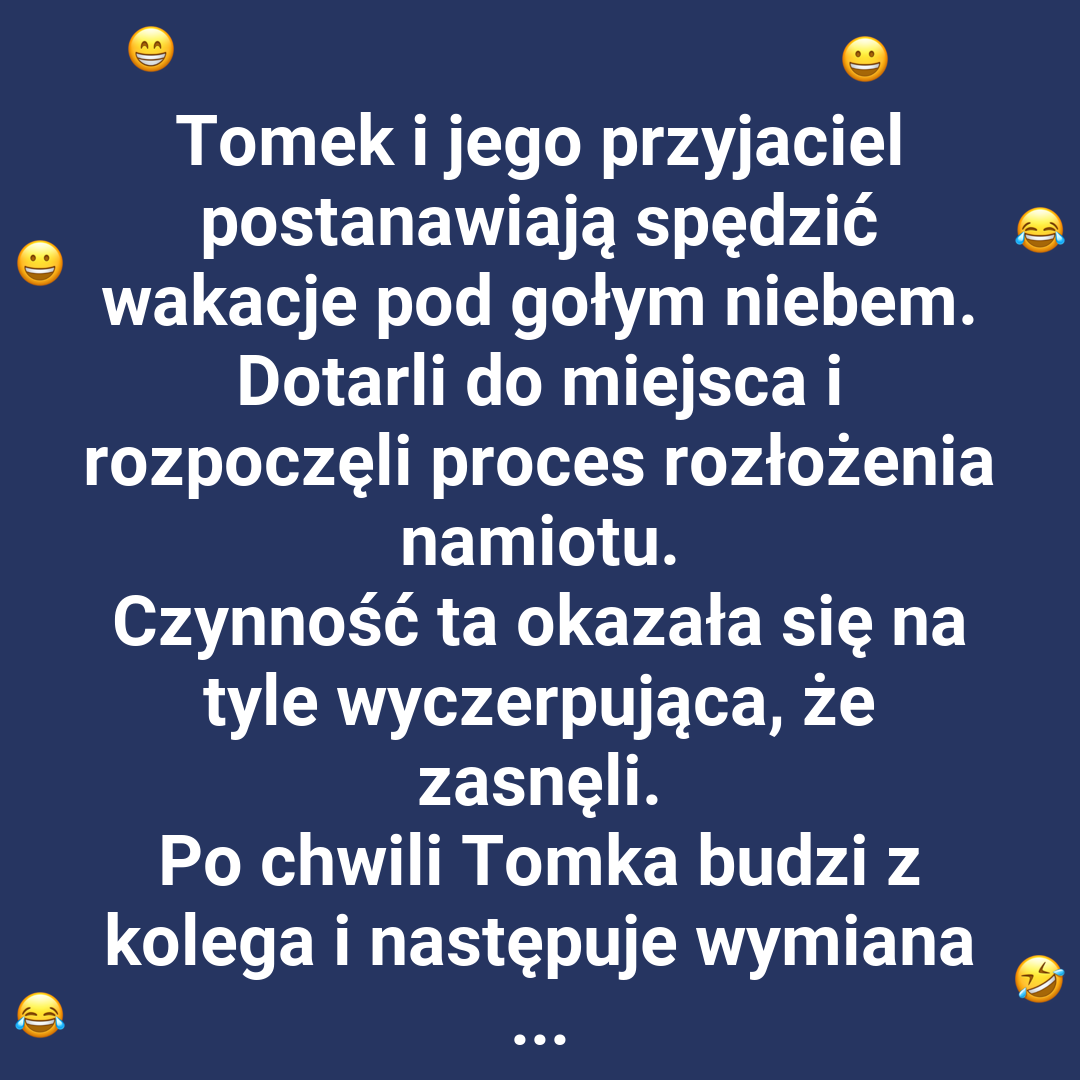 Wakacje pod namiotem