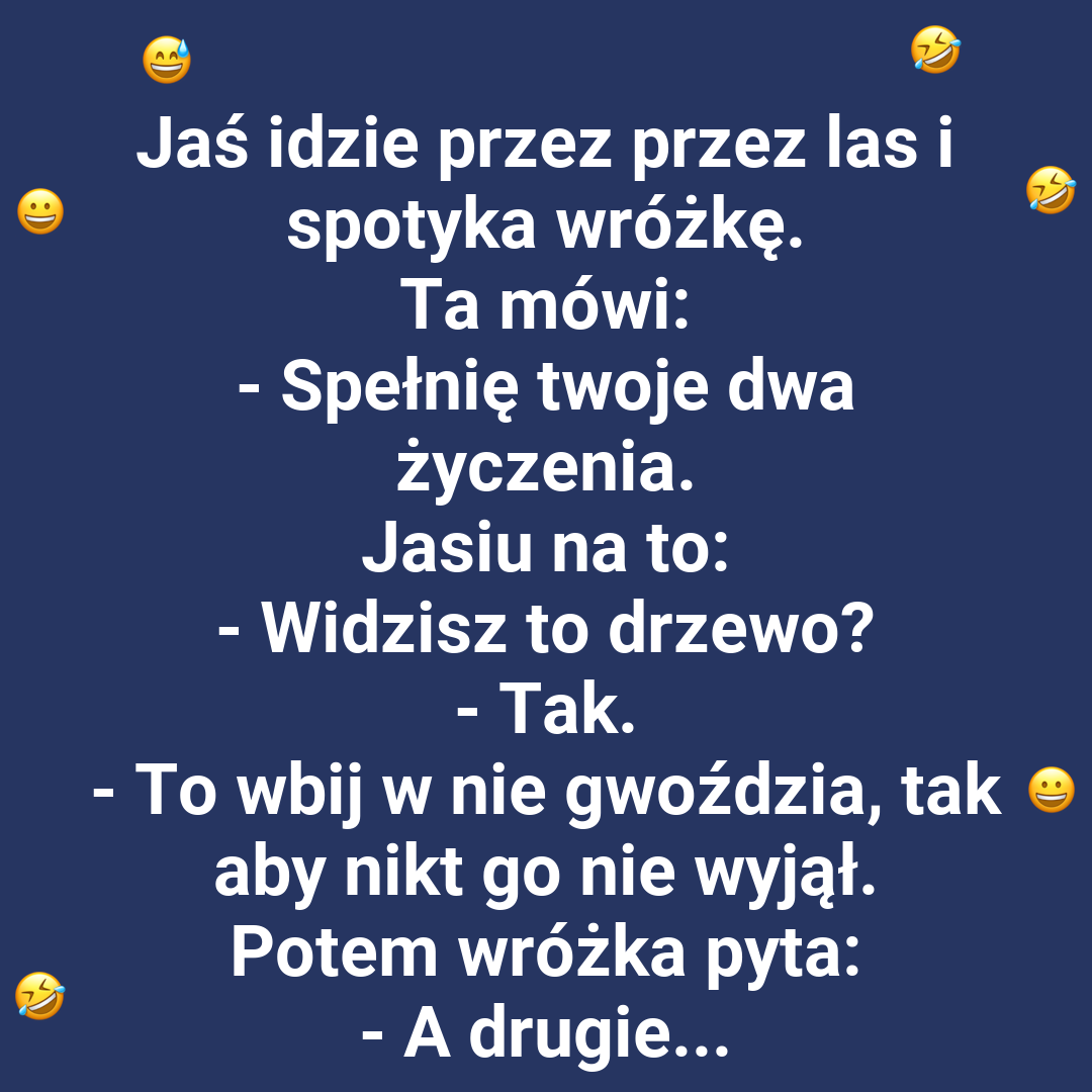 Wróżka spełnia życzenia Jasia