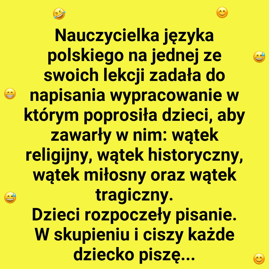 Wypracowanie z czterema wątkami