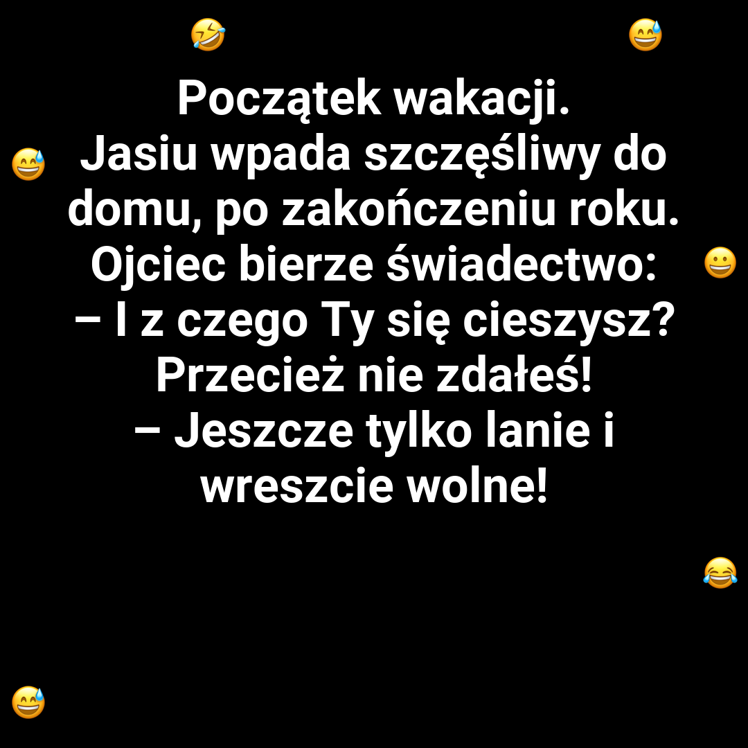 Z czego cieszy się Jasio