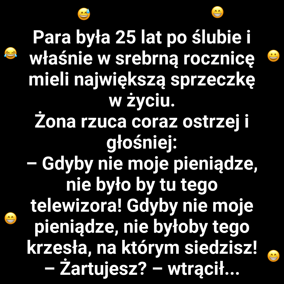 Zabawna riposta męża
