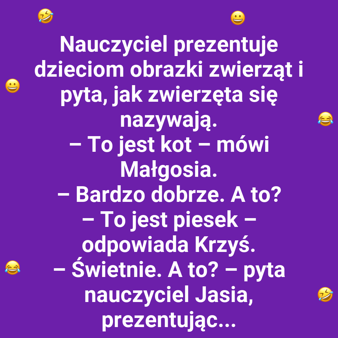Zaskakująca odpowiedź Jasia