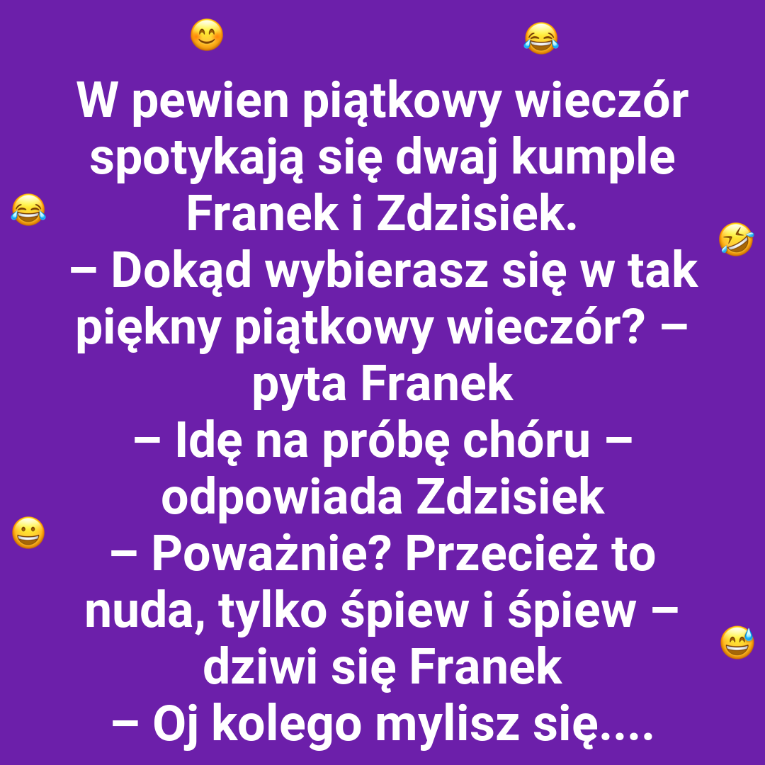 Zdzisiek i próba chóru