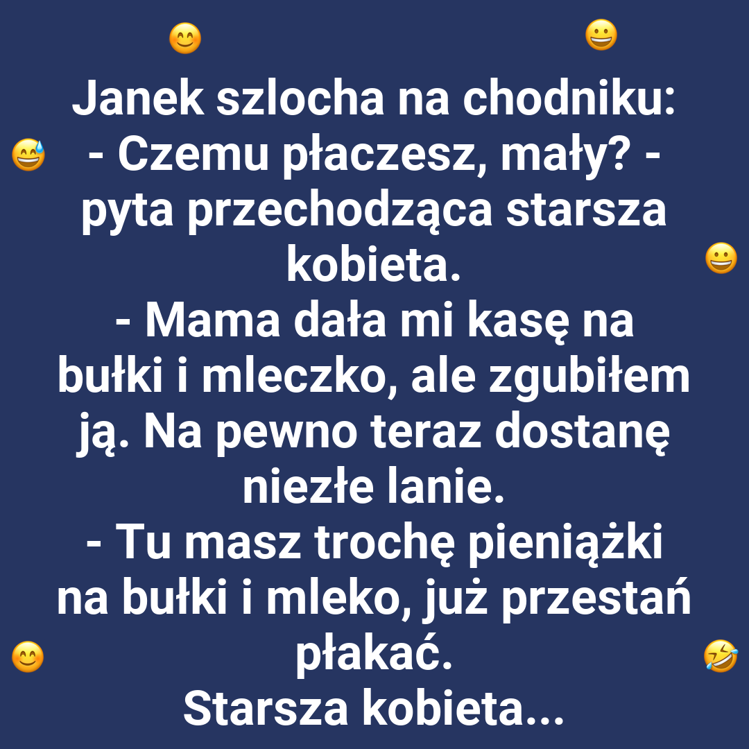 Zgubił pieniążki