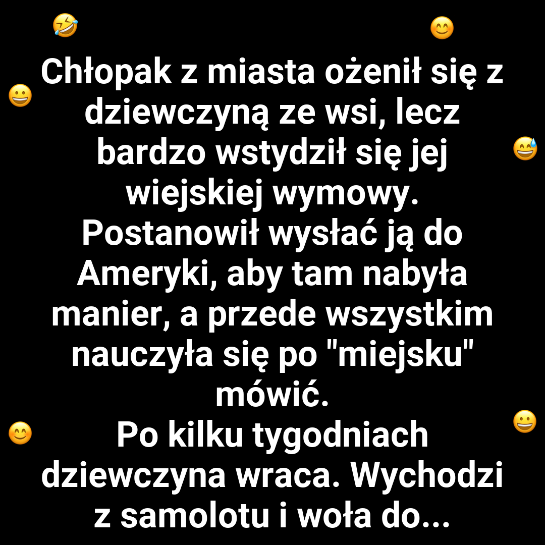 Żona z akcentem i niespodzianką